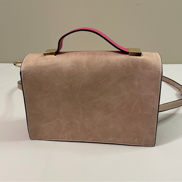 Spring Feather with Pink, Tan & White Handbag - Picture 6 of 9